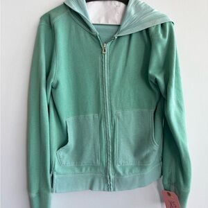Gap Mint Green Zip Hoodie XS Soft Cotton Sweatshirt Casual Athleisure